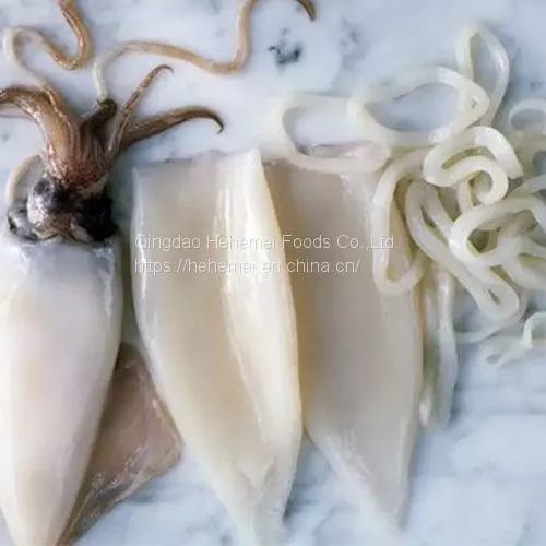 Factory Direct Price High Quality Frozen Squid Tube & Rings Frozen Seafood photo-3