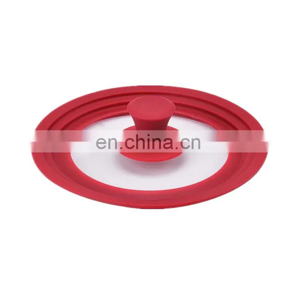 18/20/22cm Universal SiliconeTempered Glass Lid for Cooking Pots and Pans Set Nonstick Cookware Sets Accessories photo-5