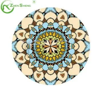 Circular Suede Rubber Multifunction Exercise Fitness Pilates Yoga Mat photo-4