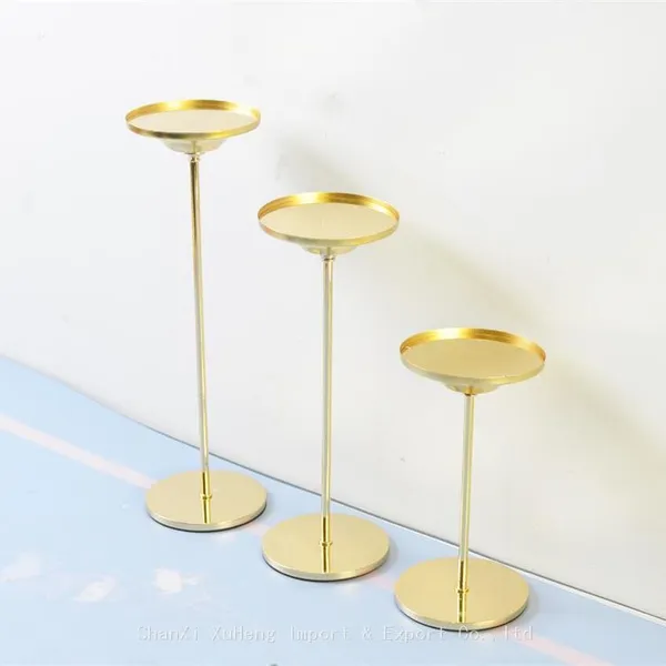 Cheap Wholesale Handmade Gold Black Colored Candlestick Holder For Wedding Party Restaurant and Home Decoration photo-2