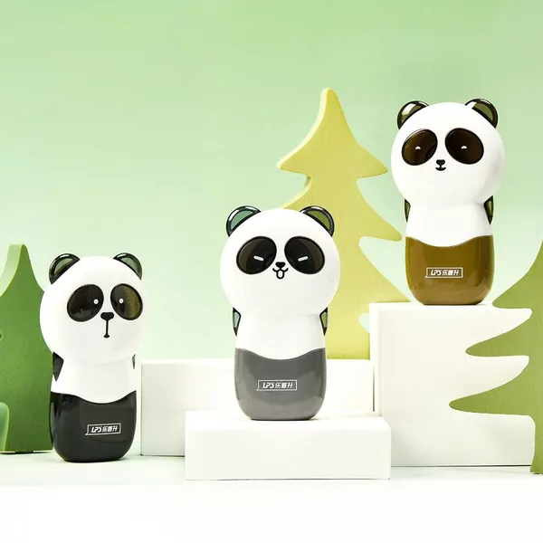 OEM Customized Correction Tape Panda Shape Office Student Promotional 5mm*12m Black and Brown Cute Cartoon White Out Tape photo-3