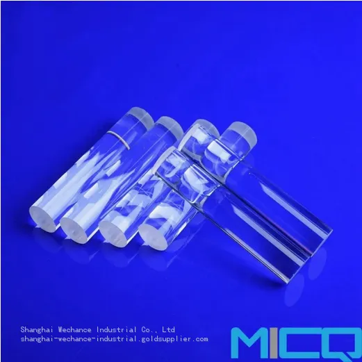 High Purity Fused Silica Optical Thin Quartz Glass Rod With High Light Transmittance Polished Frosted photo-4