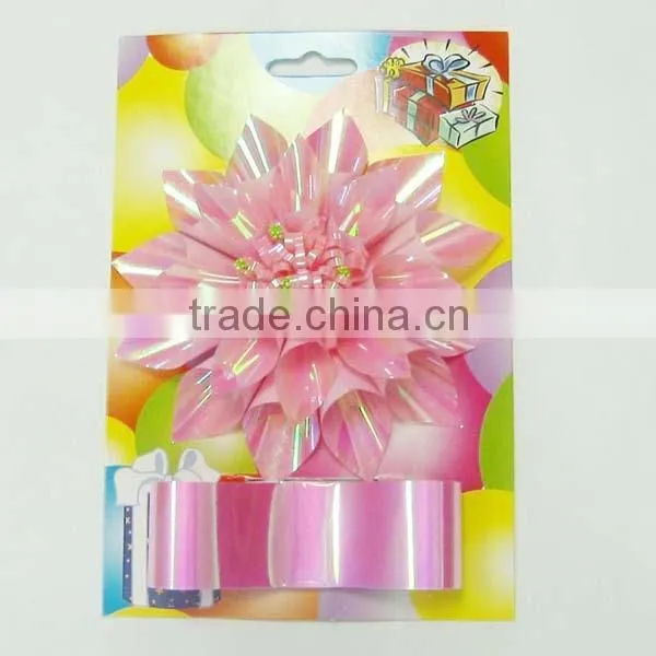 Holographic Red Curling Ribbon Bow for Christmas/party/holiday Decoration photo-3