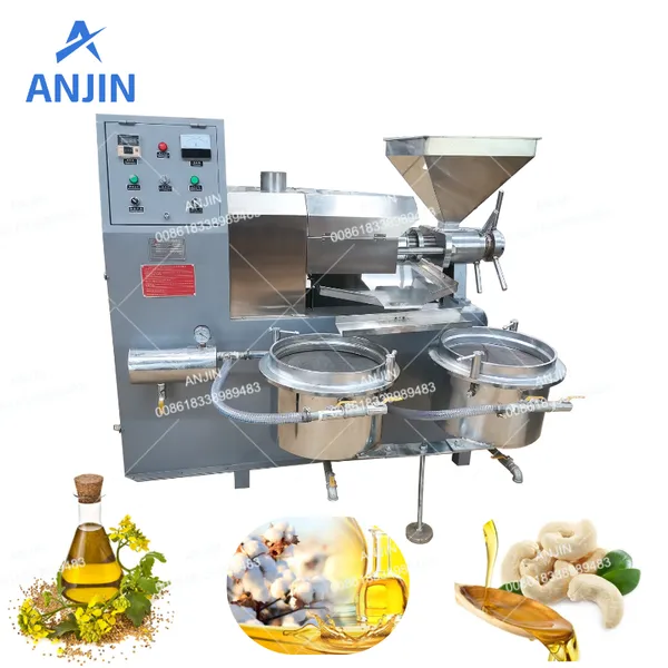 Rapeseed Oil Pressing Machine Sunflower Seeds Oil Presser Soybeans Extraction Screw Oil Press Machine photo-3