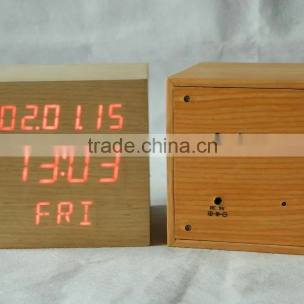 WL0833 Square Shape Calendar Snooze Temperature Mulit Function Desktop Clock photo-6