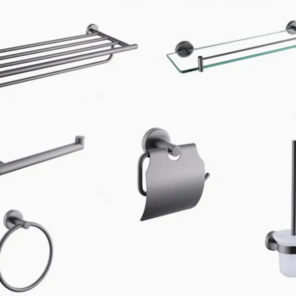 China Bathroom Hardware Stainless Steel Bathroom Accessories Set Towel Holder