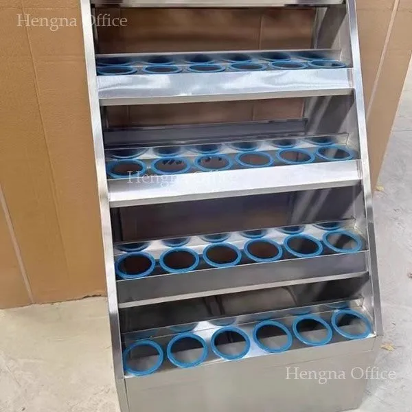 Stainless Steel Water Bottle Rack | 30 Holes Capacity & Rust Proof Material | Gym Office - Factory Direct photo-5
