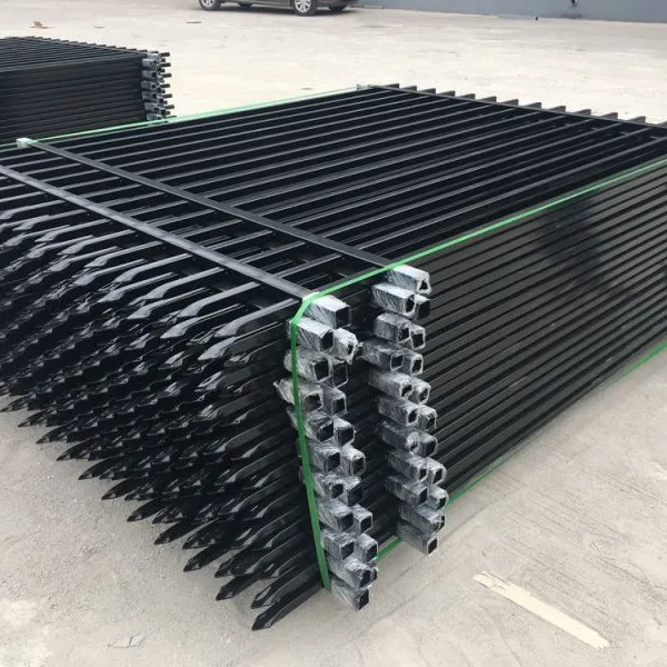 Steel Fence Panel Galvanized Residential Area Security Fence Galvanized Steel Security Fence photo-6