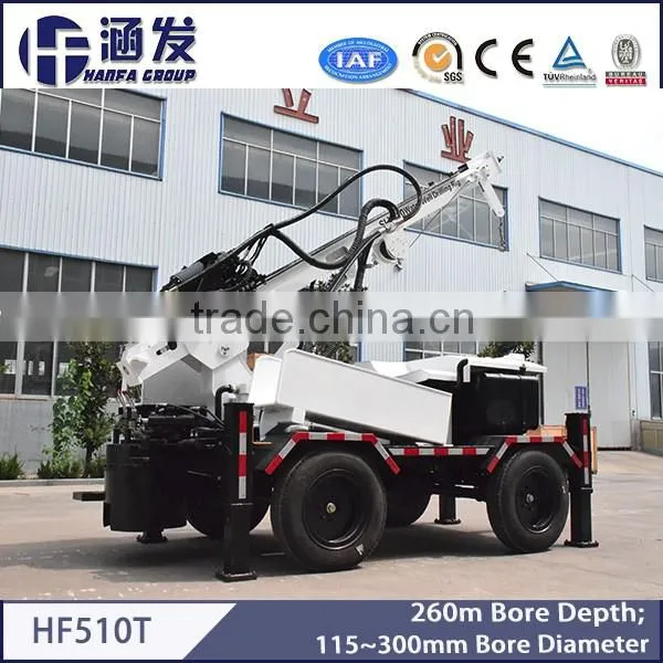 HF510T Trailer Type 260m Water Well Drilling Rig photo-3