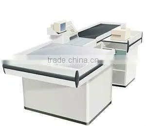 Supermarket Checkout Counter With Convery Belt for Money Desk in Mall photo-2