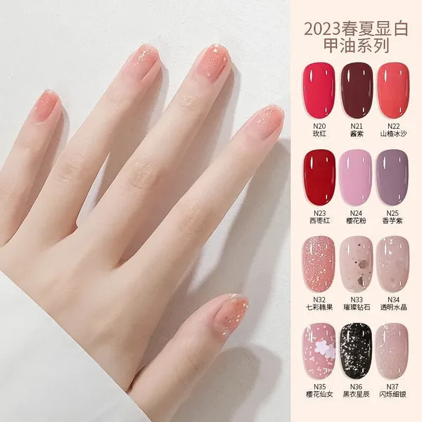 Water-Based Nail Polish No-Cure Formula | Quick-Drying | Long-Lasting | Clear & Natural Finish | Pink Nail Care Polish | Nail Repair Treatment photo-3