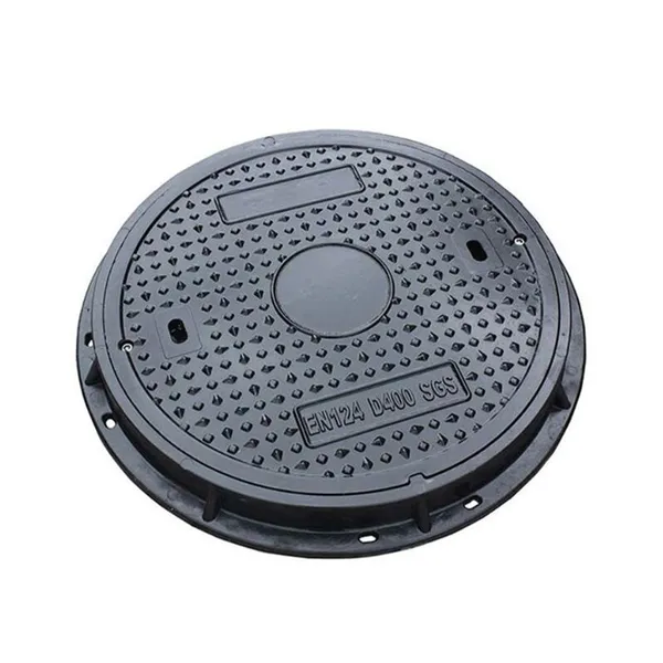 EN124 D400 E600 Heavy Duty Black Manhole Cover Ductile Cast Iron Customized Size Model 13 Parking Safety Road Facilities photo-3