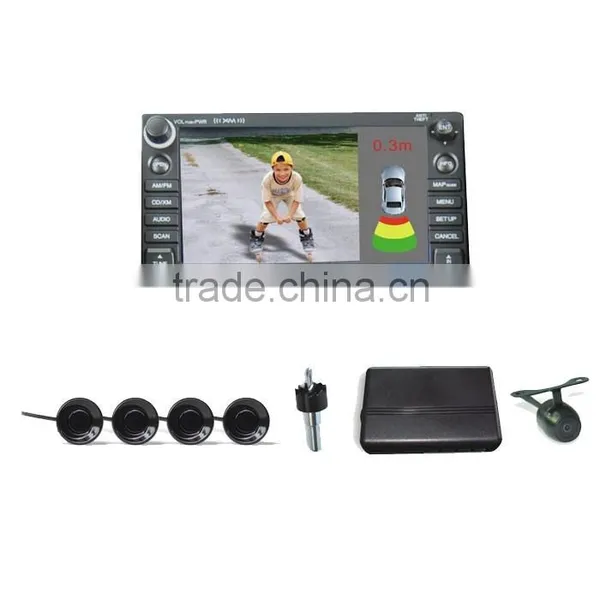 Support camera video and parking sensor distance on the DVD screen or other monitor