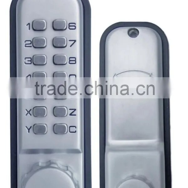 OSPON Keyless Mechanical Digital Combination Spring Latch Door Lock Stain Chrome OS12A photo-3