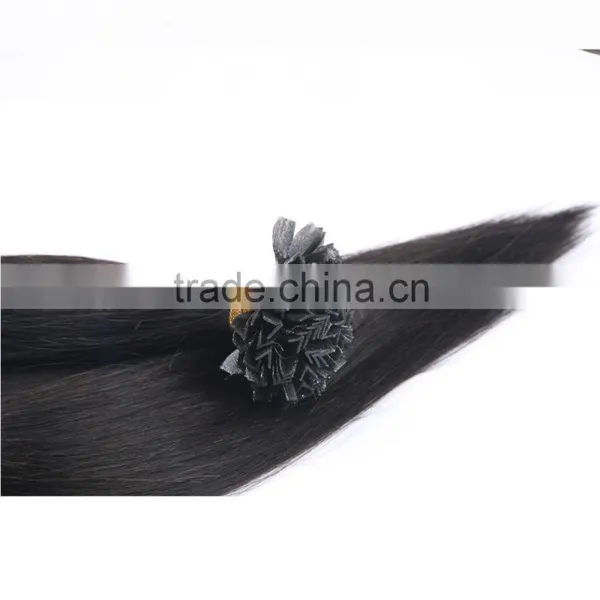 Hot Selling v Shape Remy Human Hair Pre Bonded Hair Extensions Supplier's Choice photo-2
