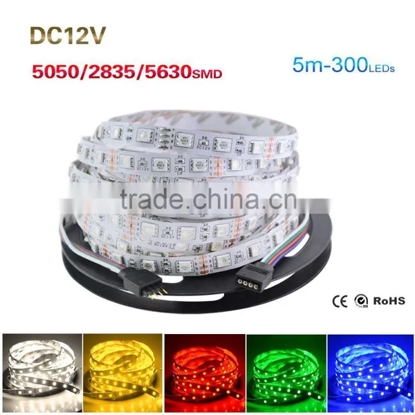 DC 12V RGB Led Strip 5050 5630 2835 SMD Non-Waterproof 5M 60Led/M Led Stripe Fita Led String Bar Light Bombillas Led Tape photo-6