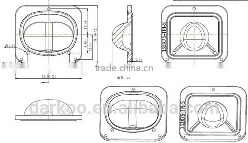 Seoul P9 Silicon Streetlight Lens With Holders DK24-153*75-TP-I-S photo-2