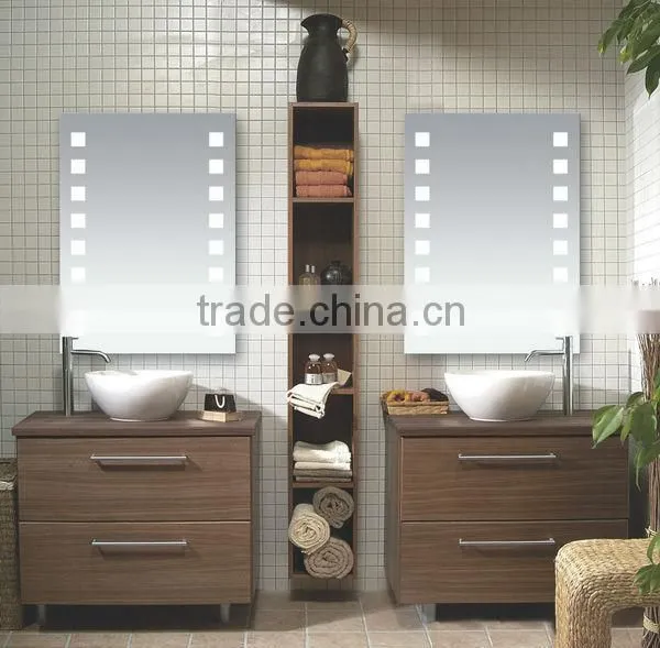Modern Design 5mm Silver Glass Hotel Bathroom Mirror With Light Quality Choice photo-6