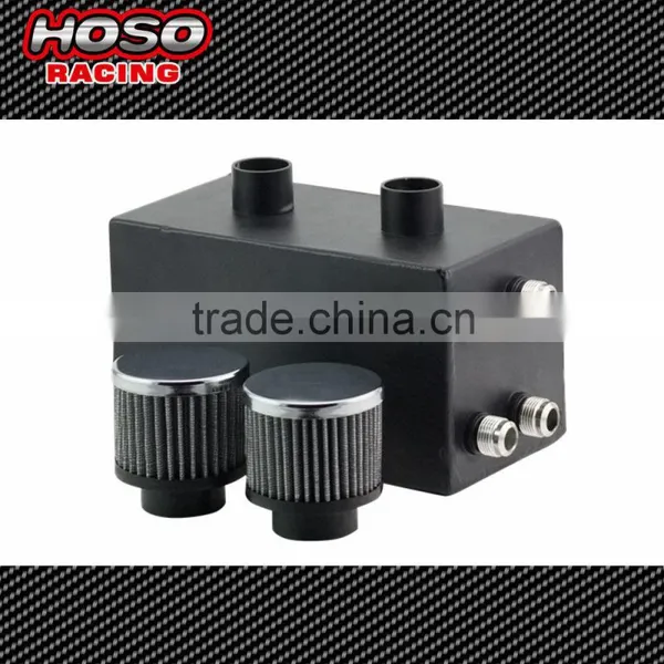 Black Hight Performance 4 port Oil Catch tank breather box For Honda Civic Acura Integra 10AN fitting Racing Oil Catch Can