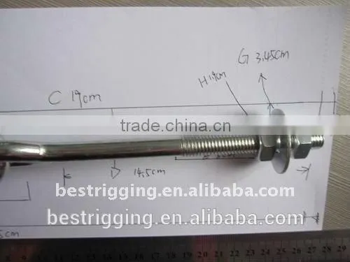Cheap Price High Quality Swing Hook With Bolt& Nut With Snap Hook OEM Service photo-5