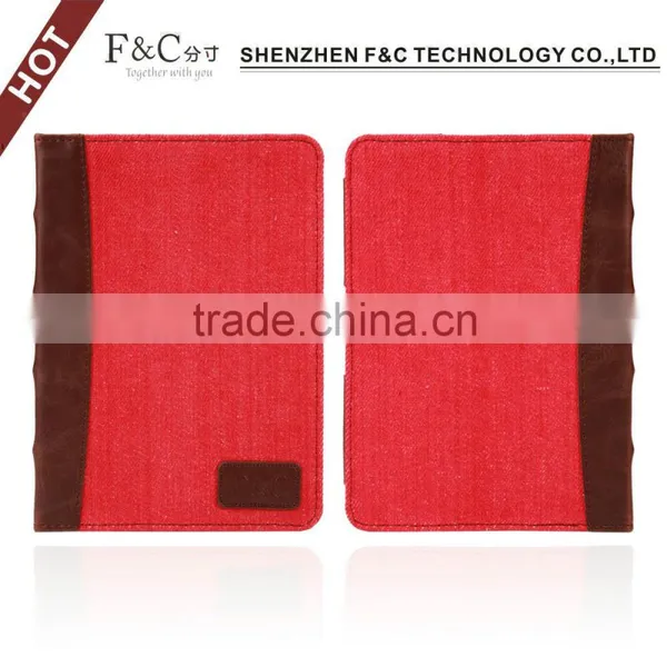 Book Style Canvas Case Cover for 2014 Amazon Kindle Touch E-bopk photo-5