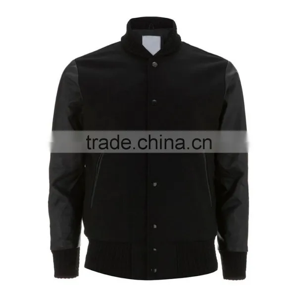 Letterman Varsity Jacket,custom Letterman Bomber Varsity Jacket,customized Leather Sleeve Varsity Jacket photo-6