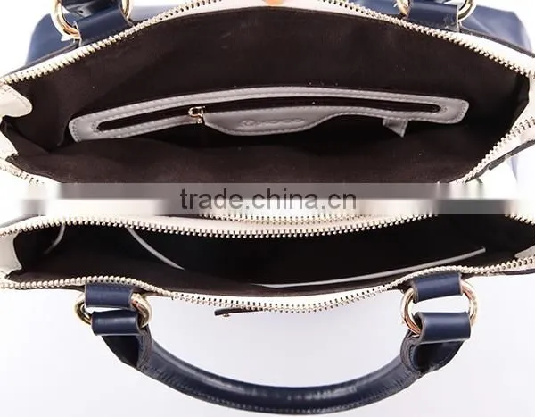 4073 Best Price PU Women Handbags Tote Bag With Two Metal Zip Top photo-6