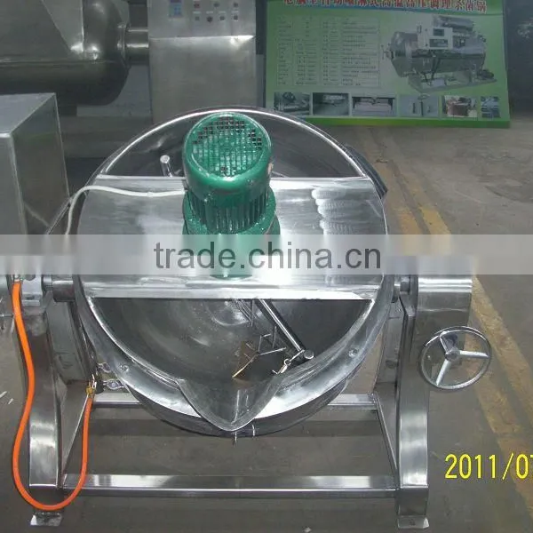 Gas Heating Jacketed Kettle With Mixer photo-6