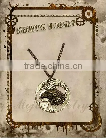 Vintage Jewelry Retro 70s Alternative Hip Hop Steampunk Chain Necklace photo-3
