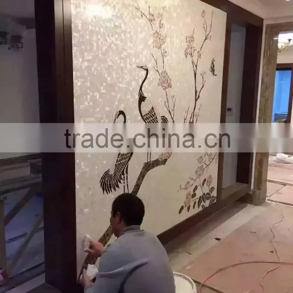2016 Unique Pattern Mother of Pearl Carving Decorative Material photo-5