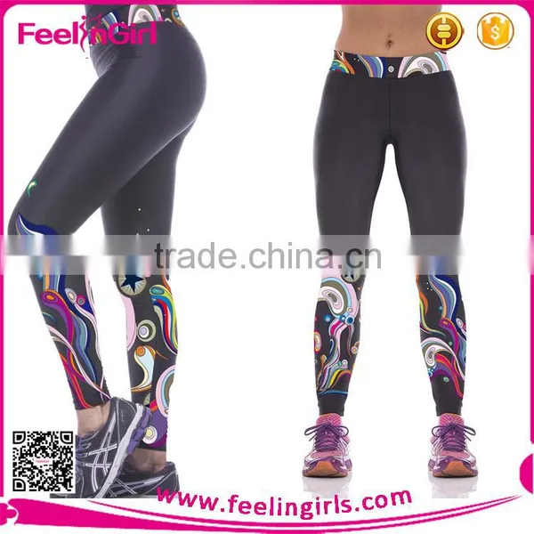 2016 Fashion Softtextile Sports Leggings Stretch Fabric photo-3