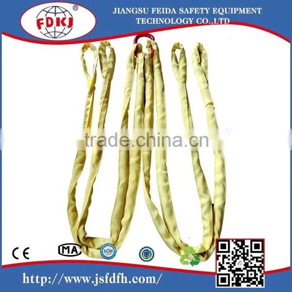 100% Polyester/nylon/polypropylene Customized WLL1T 10m Eye Length Round Sling Belt photo-2