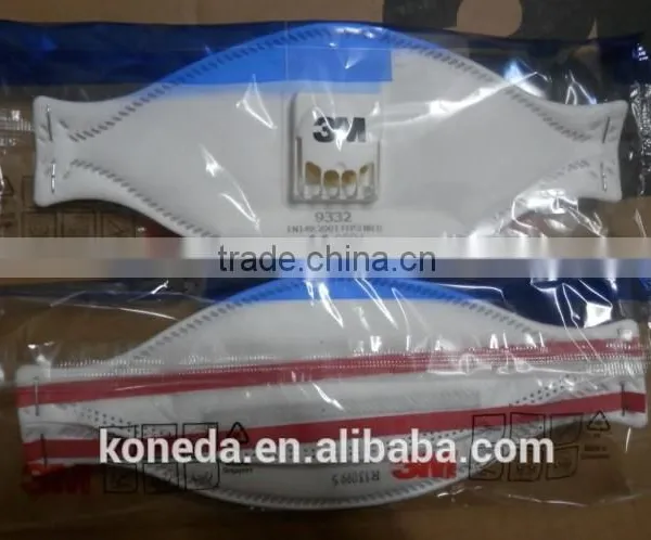 3M 9332, 9332+ FFP3 Mask Non-woven 3m Mask FFP3 Respirator Mask photo-3