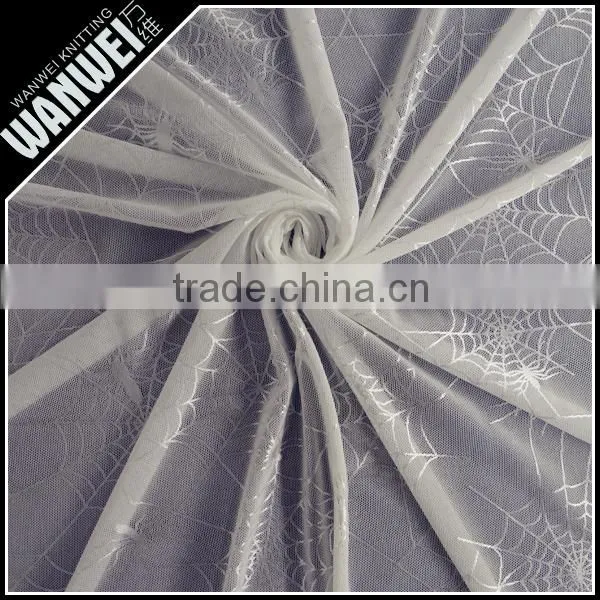 Smooth Spider Web New Product Elastic and Bright Nylon Spandex Lace Fabric for Different Dress and Skirts Manufactur Sellin 4024 photo-6