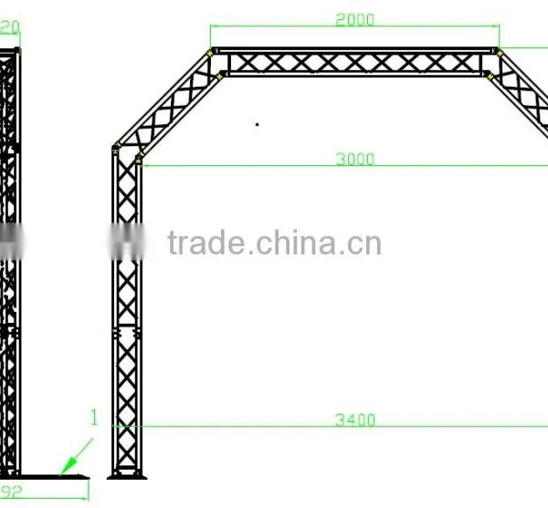 Arch Kit Portable dj Stage System Wholesale Speaker Truss Aluminum Outdoor Stage photo-3