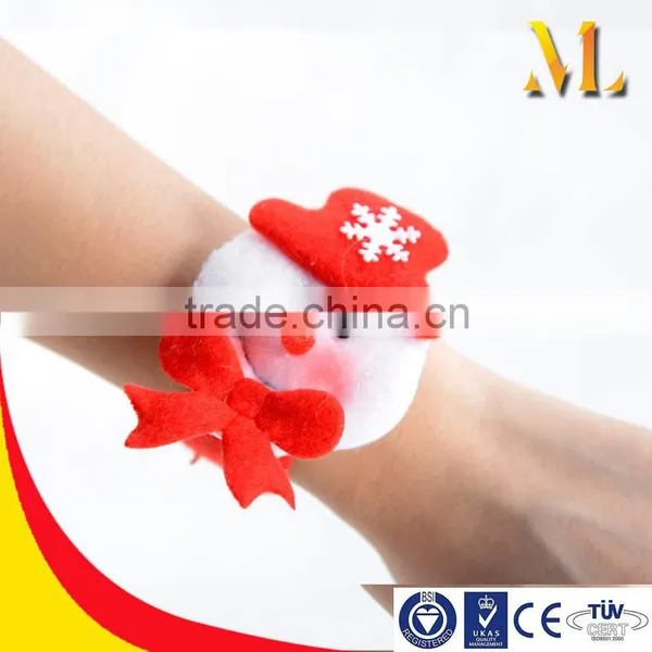 MLCB03 Christmas Gift Christmas Snowman Slap Bracelet