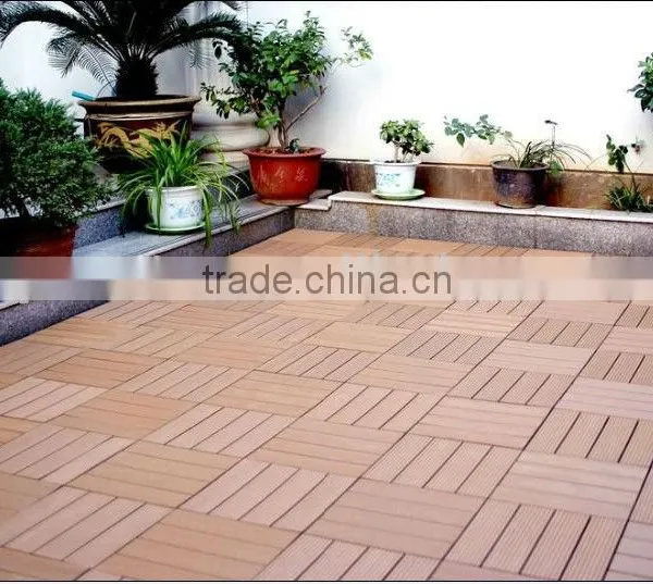 wood plastic composite decking tiles