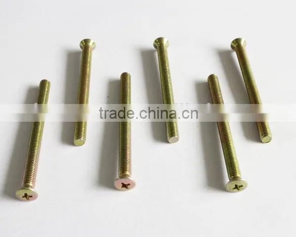 DIN965 Yellow Zinc Cross Recessed Countersunk Head Screws photo-3