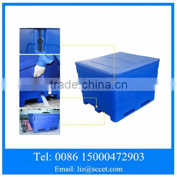 1000L Cold Storage Fish Container, Fish Cooler for Fish Storage by Rotomolded LLDPE Material photo-4