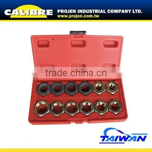 CALIBRE Auto Repair 12pc Axle Spindle Rethreading Set Threading Tool
