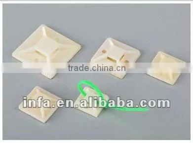 flat cable mount cable tie mount base