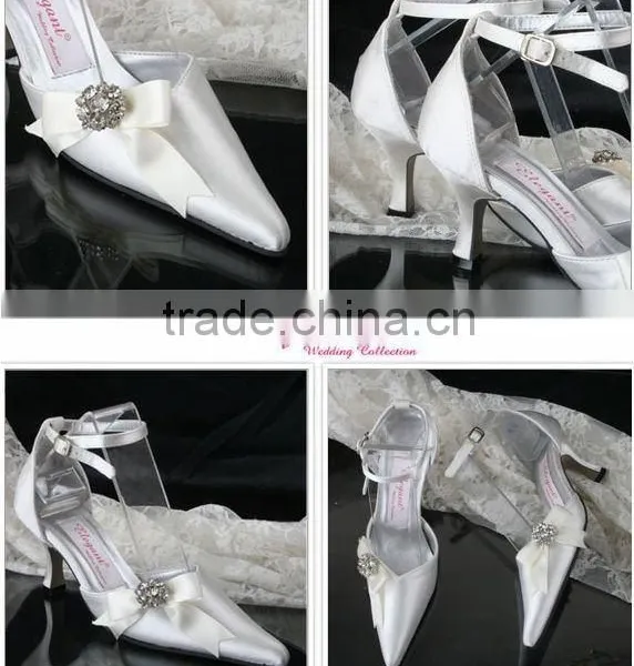 Bowknot WS-021 Custom Made Wedding Shose 2011 Classical Style