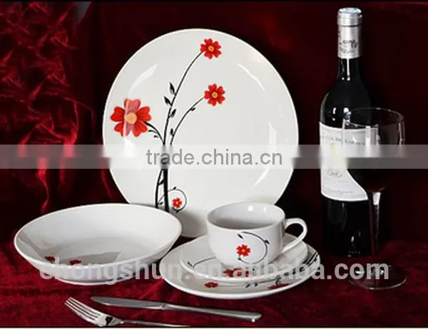 20pcs High Quality Ceramic Coupe Dinner Set Supplier/Ceramic Dinnerware Made In China/Dubai Wholesale Market Dinnerware Sets photo-3