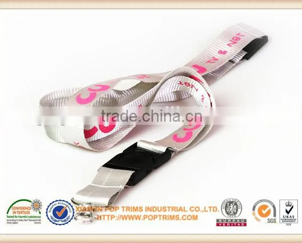 High Quality Polyester Lanyard With Heat Transfer Logo photo-3