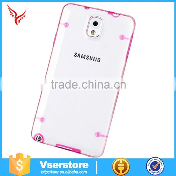 2015 Ultra Thin Luminous Tpu pc Cell Phone Case for Samsung Smart Note4 photo-2