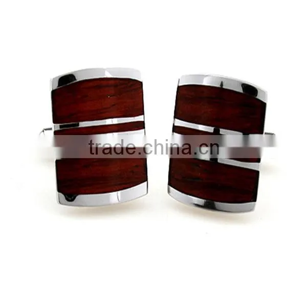 Man Shirts Discount Formal Red Wood Cufflink