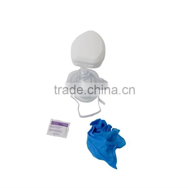 KEMP USA CPR MASK WITH O2 INLET IN CASE