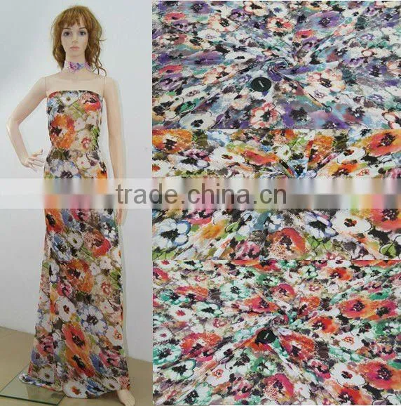 Popular Flower Textile Fabric