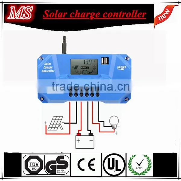 30A german design LCD screen solar charge controller with good quality