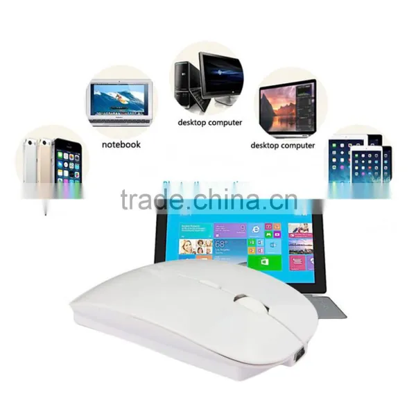 In Stock! Portable Rechargeable Bluetooth 3.0 Wireless Mouse For Laptop PC Tablets New Arrival photo-3